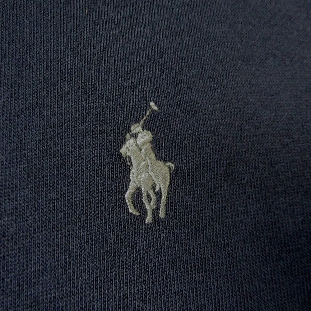 Polo Ralph Lauren Polo Shirt Mens XXL Long Sleeve‎ Navy Blue Soft Fleece Knit